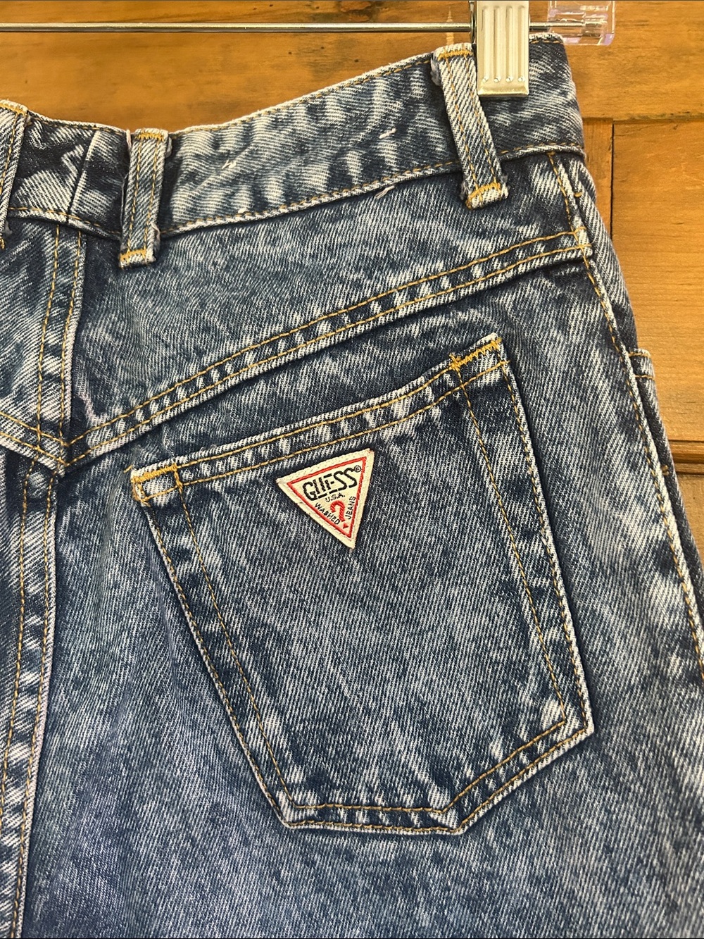 VINTAGE GUESS Acid Wash Jeans - Picture 3 of 8